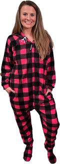 Forever Lazy Unisex Footed Onesie with Detachable Feet - Cozy Fleece