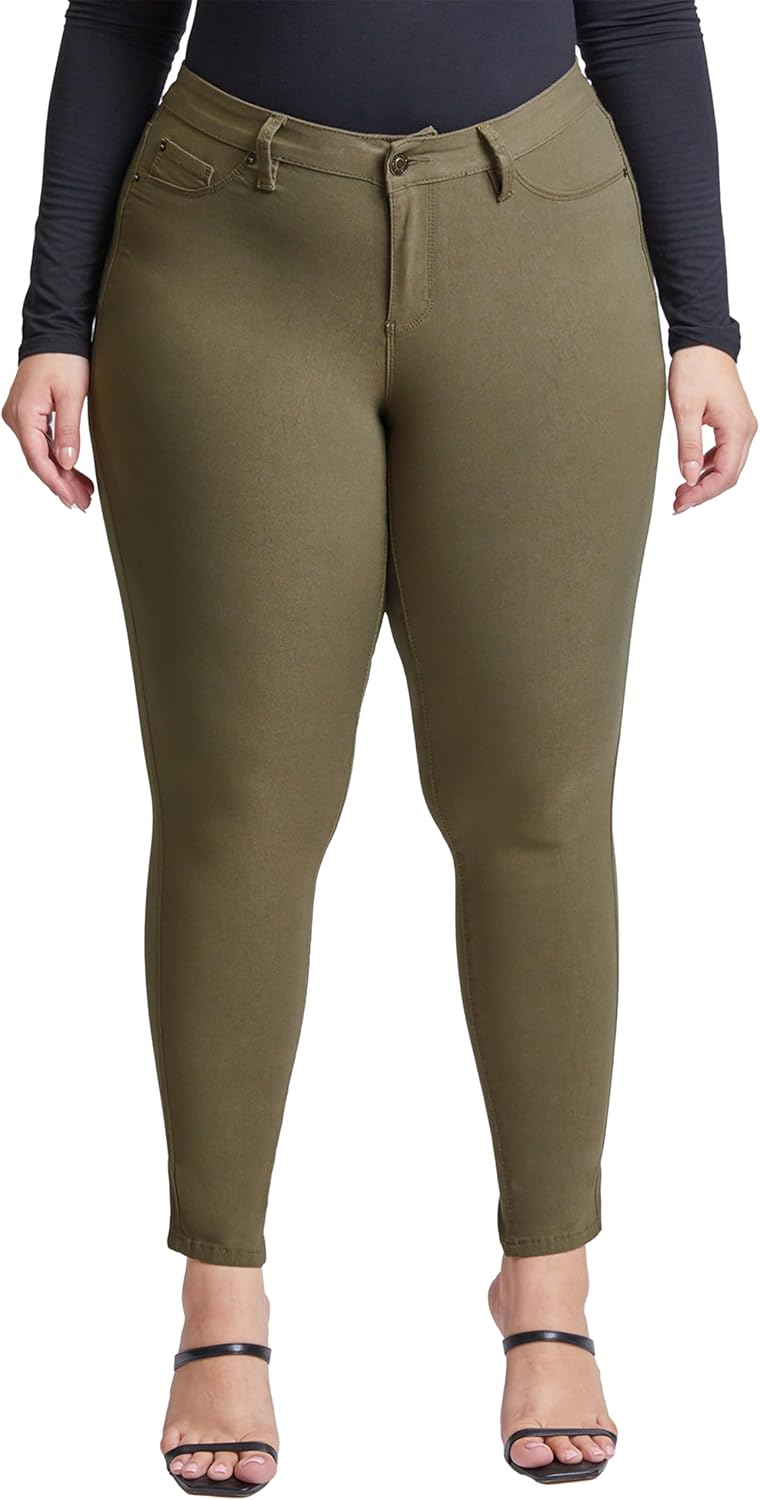 YMI Women's Hyperstretch Skinny Work Casual Mid-Rise Pants Review