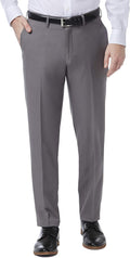 Haggar Men's Premium Comfort Dress Slim Fit Flat Front Pant - Stretch