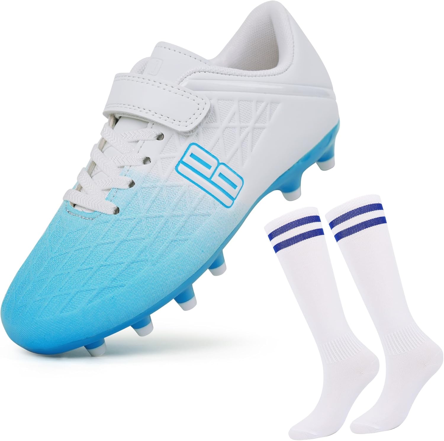 brooman Kids Firm Ground Soccer Cleats for Boys and Girls