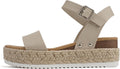 Soda CLIP Women Open Toe Ankle Strap Platform Espadrille - Flatform