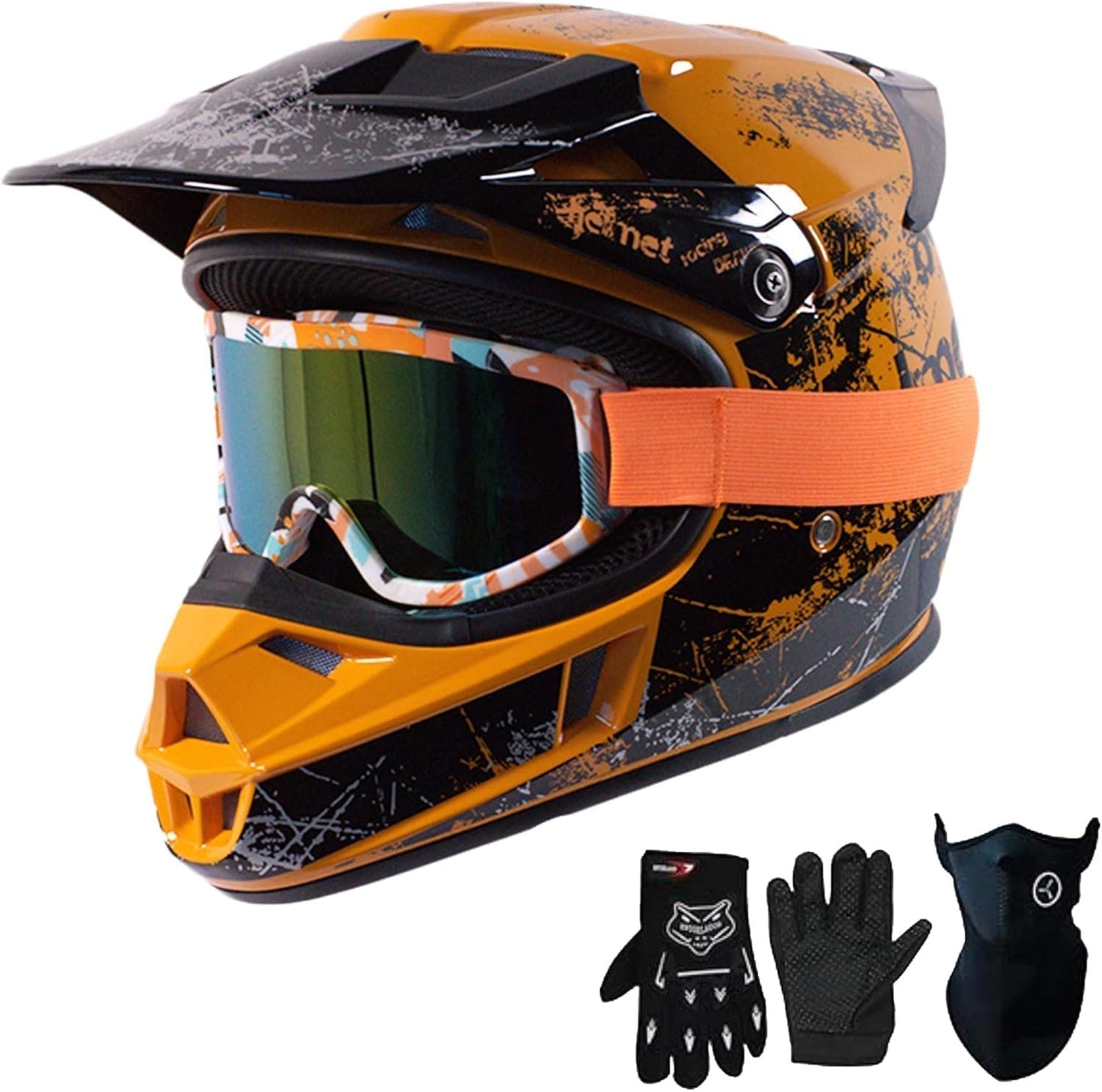 DOT Approved Kids ATV Helmet for Youth BMX and Motocross