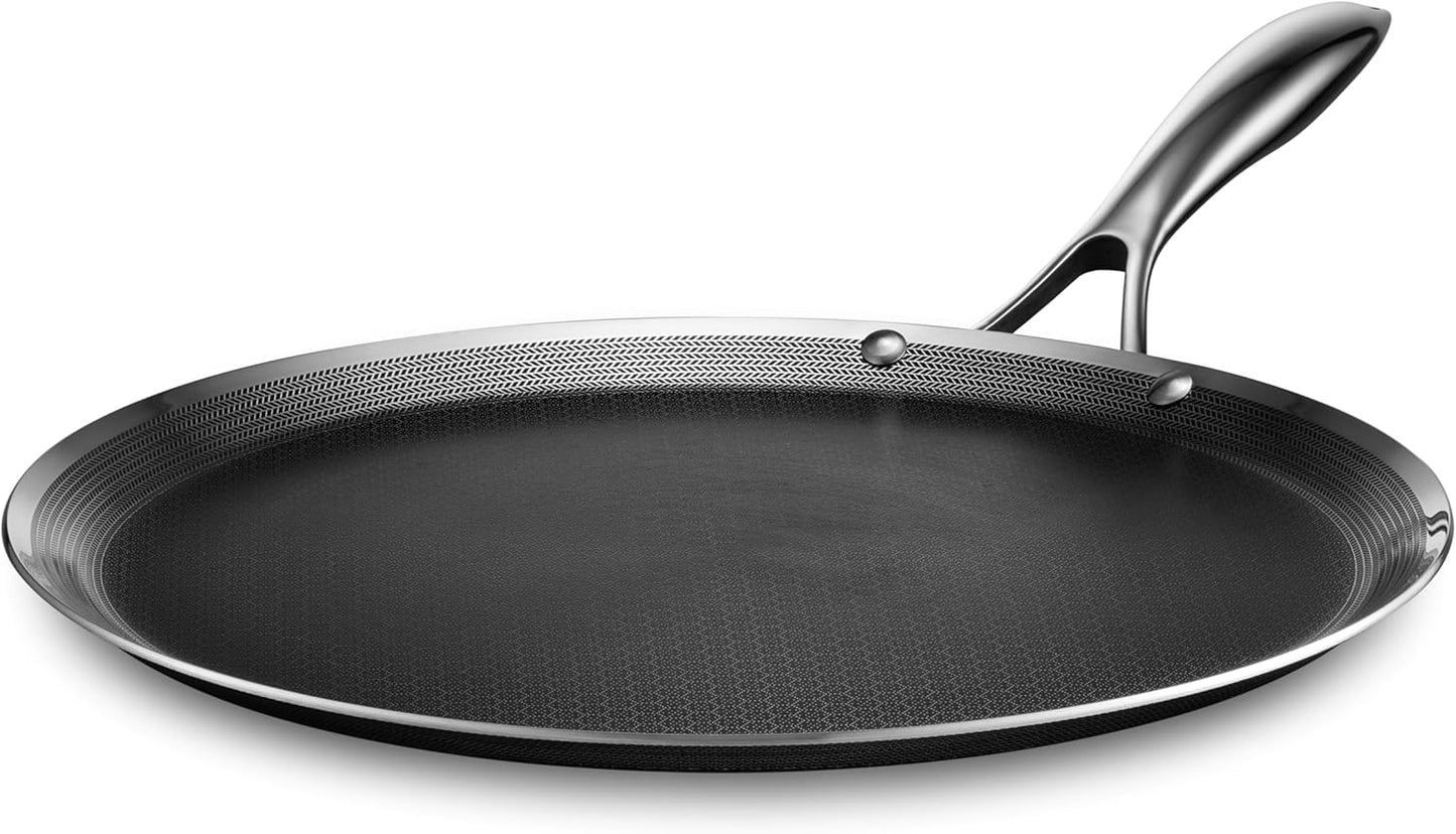 HexClad Hybrid Nonstick 13-Inch Griddle Pan for Versatile Cooking
