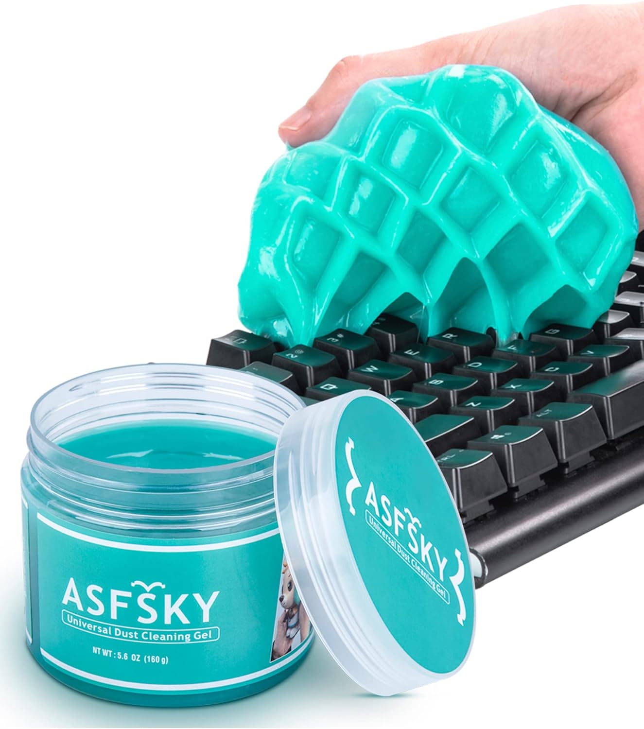 ASFSKY Keyboard Cleaning Gel - Easy Debris Adherence