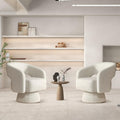 ANJ Swivel Accent Chair Set of 2 - Modern Luxury Velvet Swivel Chairs