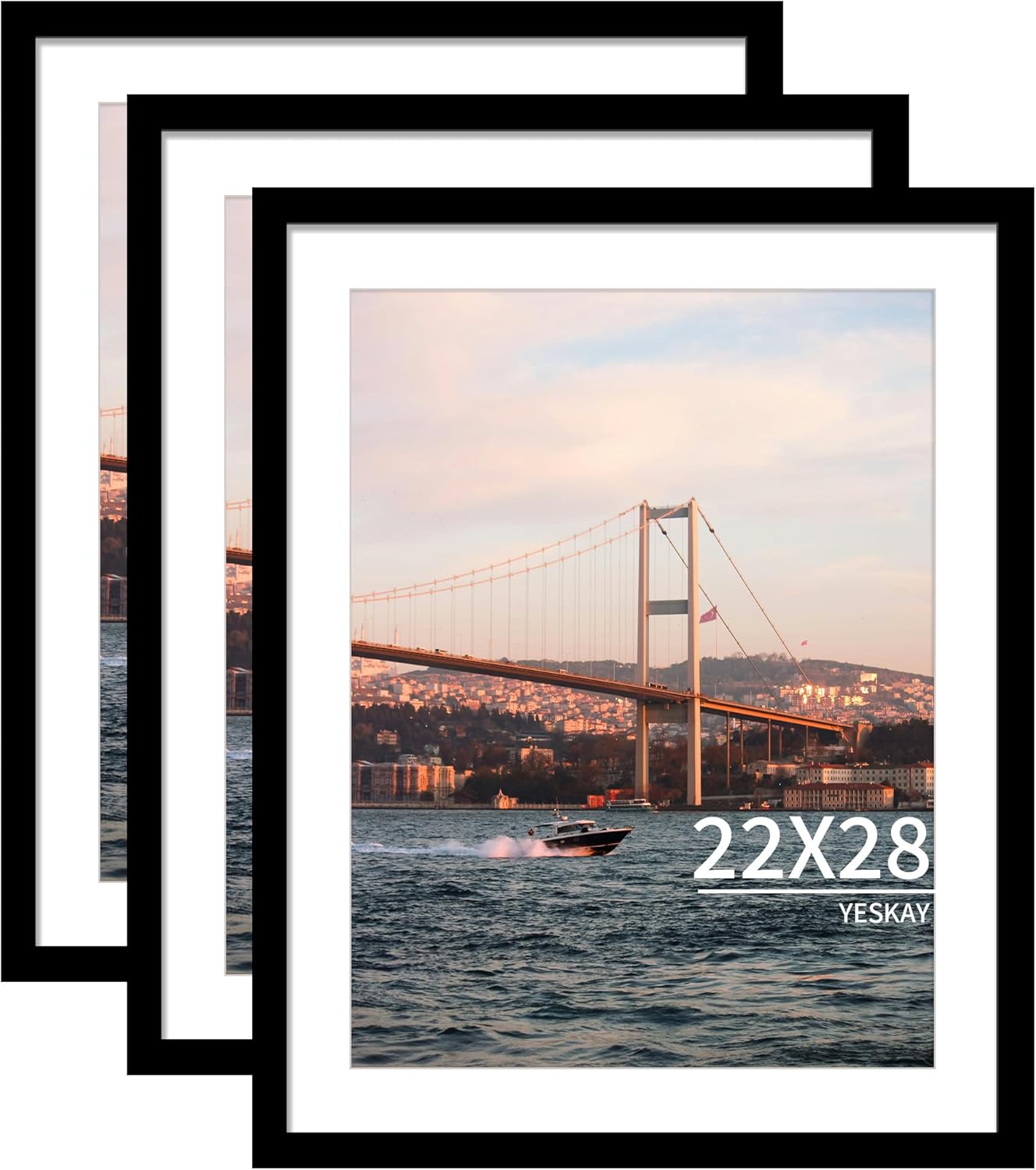 22x28 Picture Frame Set of 3 for Stunning Wall Displays