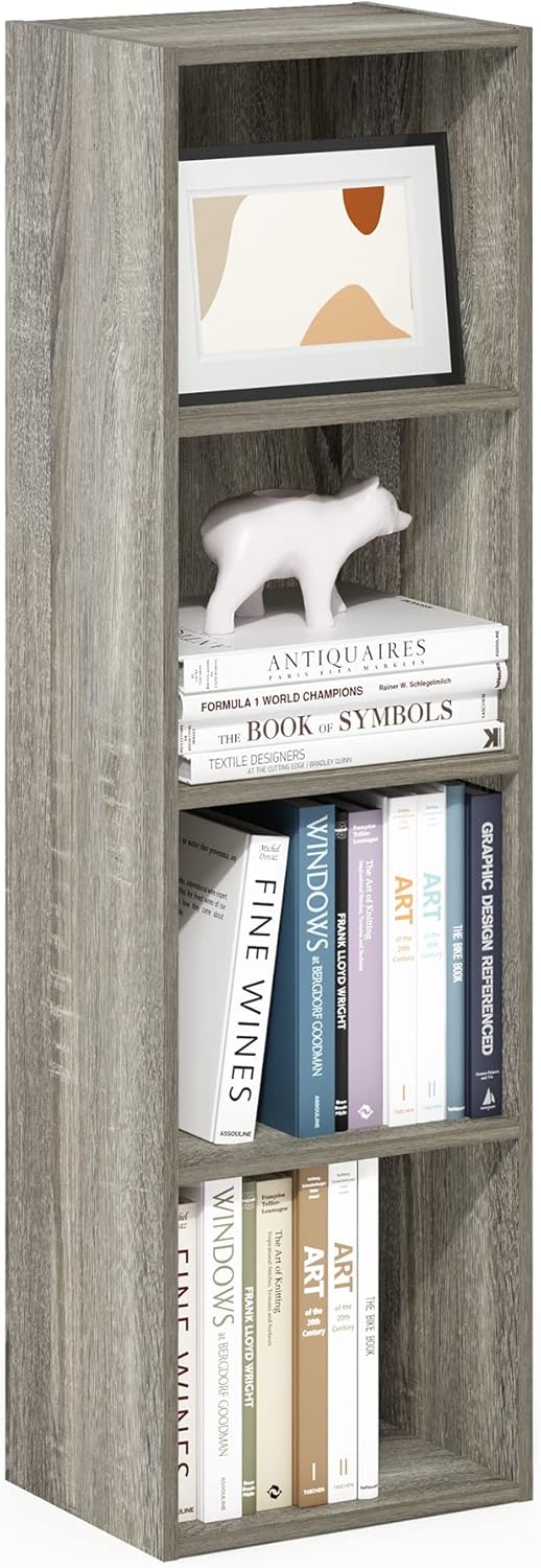 Furinno Luder Bookcase 4-Tier Cube for Stylish Storage Needs