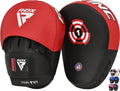 RDX Boxing Pads Focus Mitts - Durable Maya Hide Curved Hand Pads