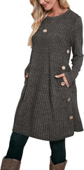 Fall and Winter Tunic Dress with Pockets - Cozy Everyday Layering