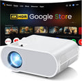 Google TV Projector HOMPOW HD 4K Projector - Portable Home Cinema