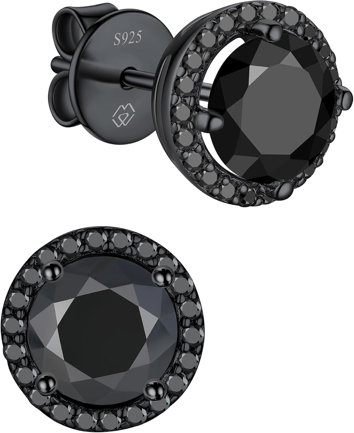 Black Moissanite Stud Earrings for Unique Love and Style