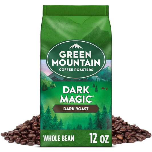 Dark Magic Whole Bean Coffee, 12oz Bag: Bold Dark Roast