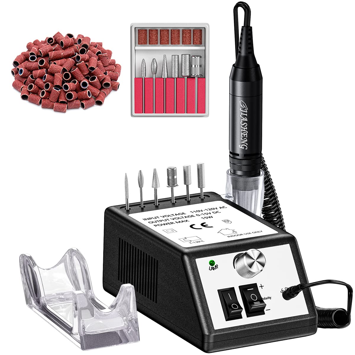 JIASHENG Professional Nail Drill for Acrylic Nail Tech Supplies