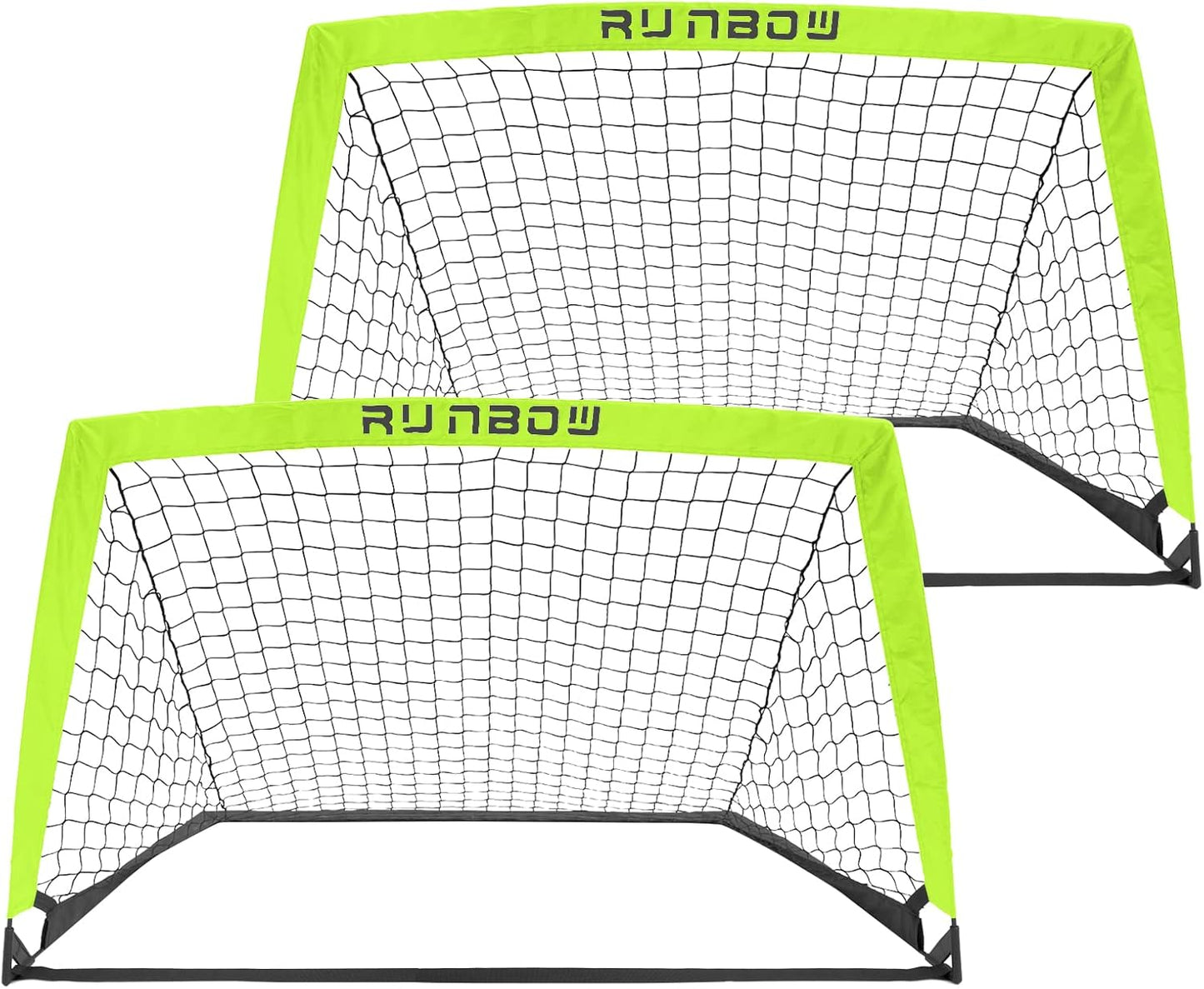 RUNBOW Portable Kids Soccer Goal Set for Backyard Fun