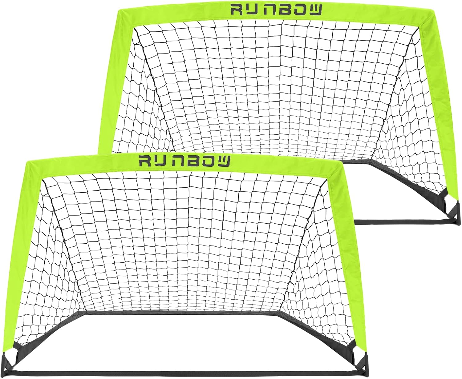 RUNBOW Portable Kids Soccer Goal Set for Backyard Fun