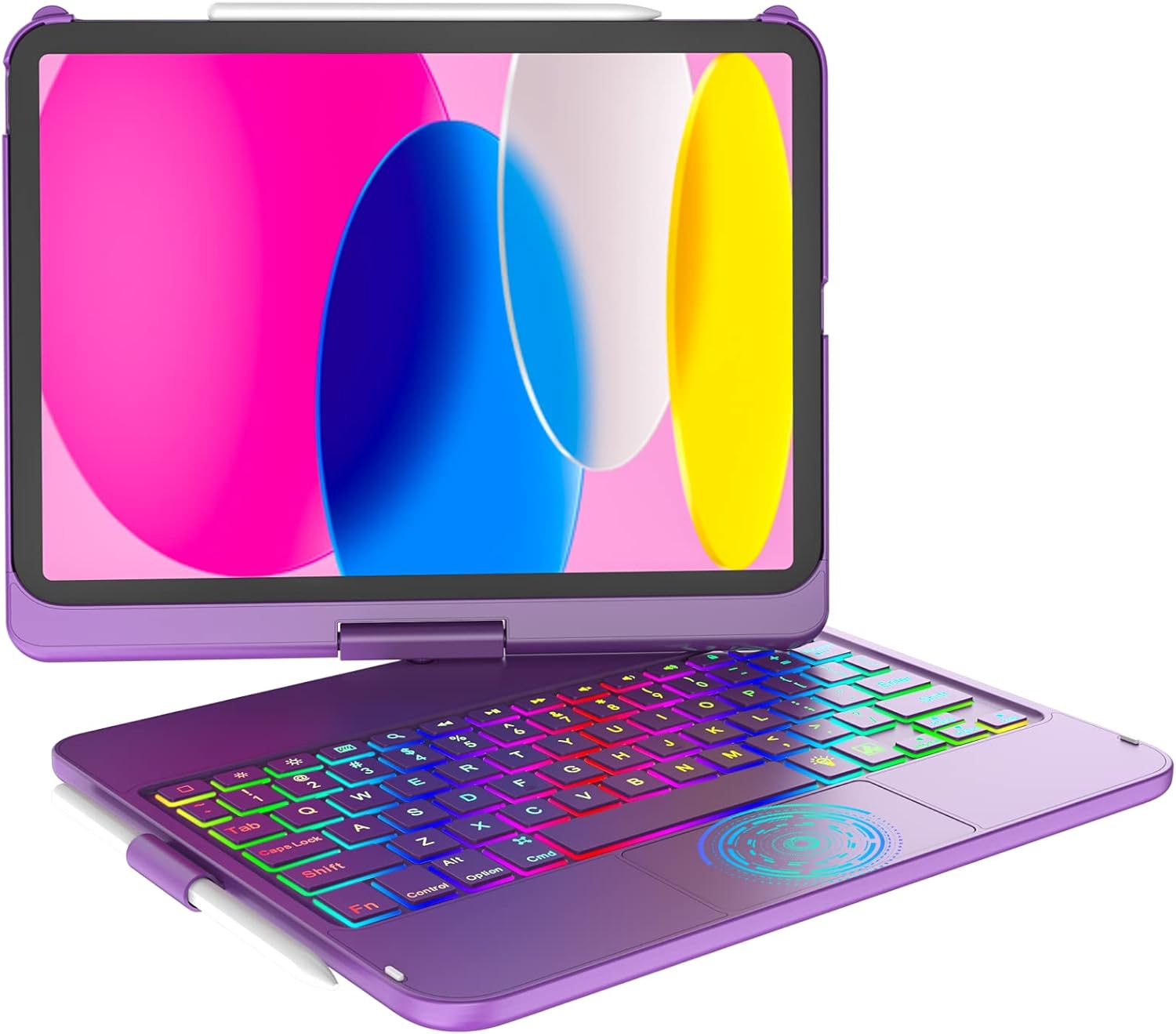Touchpad Keyboard Case for iPad 11th/10th Gen with Backlit Keys