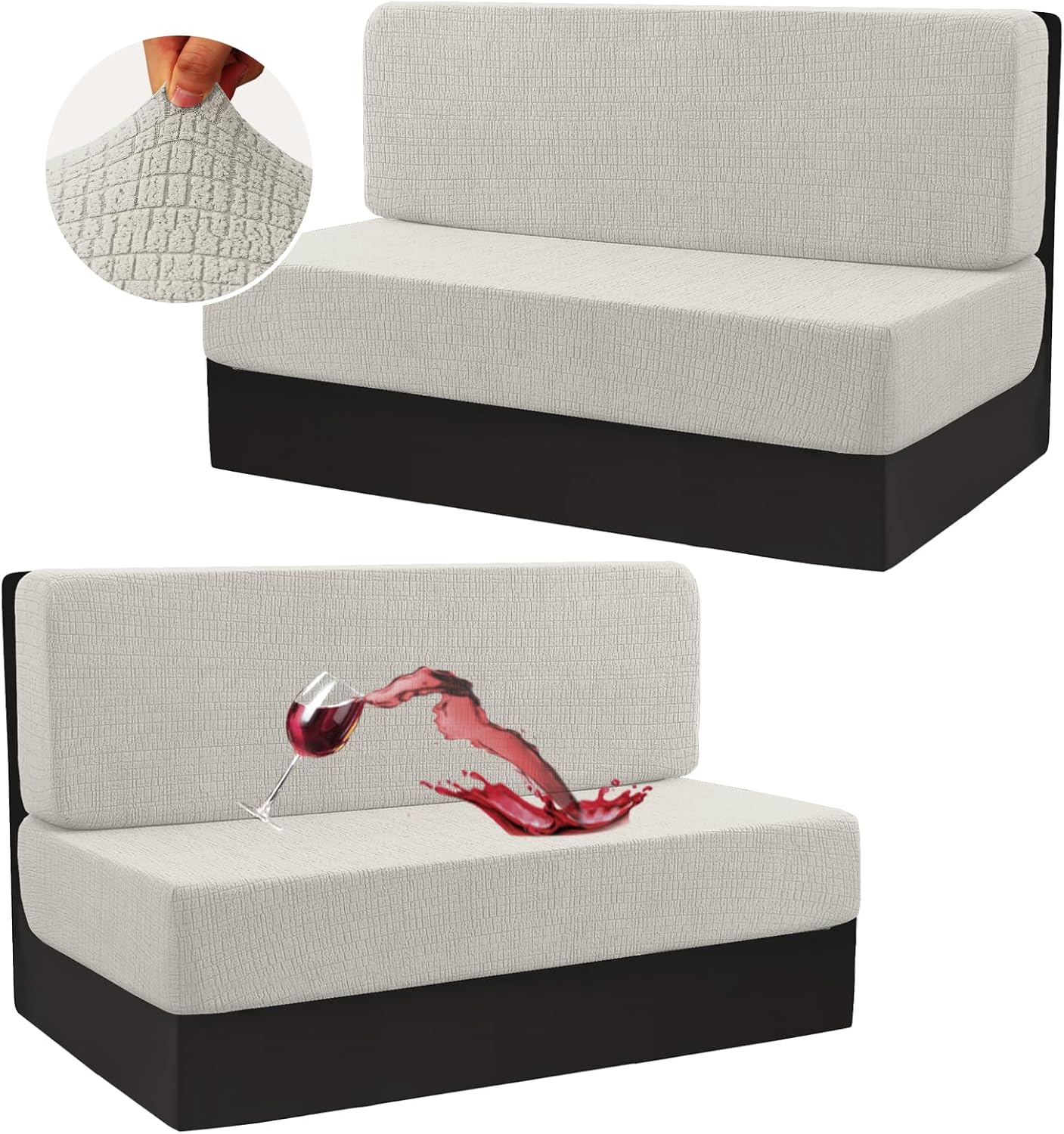 100% Waterproof RV Dinette Cushion Covers for Travel Trailers