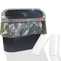 Bling Silver 1.4L Thermoplastic Rubber Trash Can - Leakproof