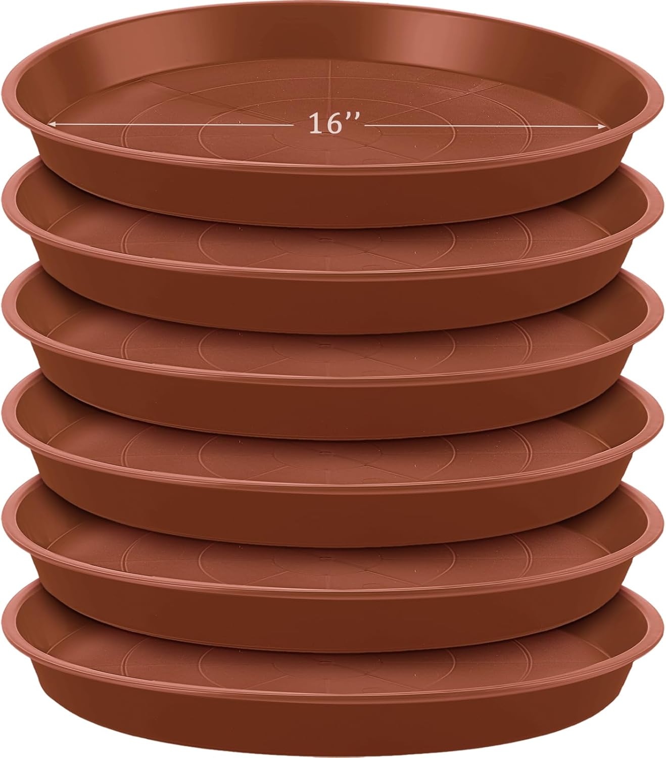 Eccliy 6 Pack Heavy Duty Plant Saucers for Indoor and Outdoor Use