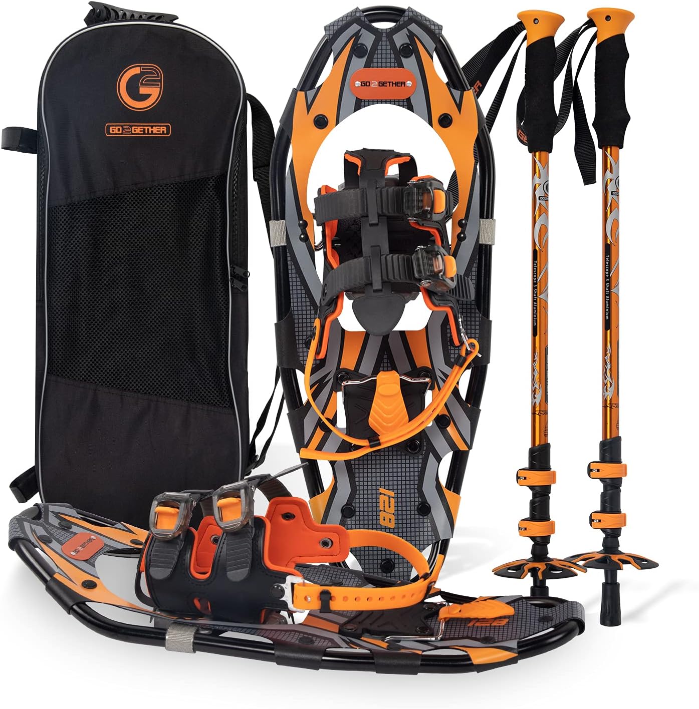 Light Weight Snowshoes with Toe Box and EVA Padded Binding