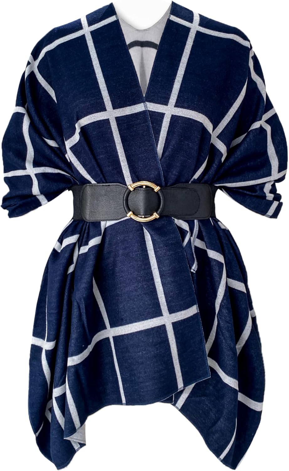 Moss Rose Women's Shawl Wrap Poncho for Fall Winter Style
