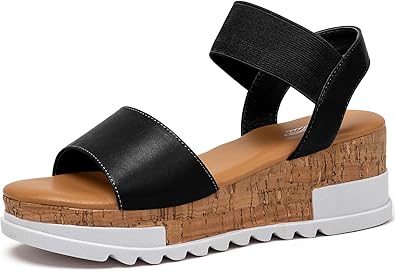 katliu Women's Wedge Platform Sandals for Stylish Comfort