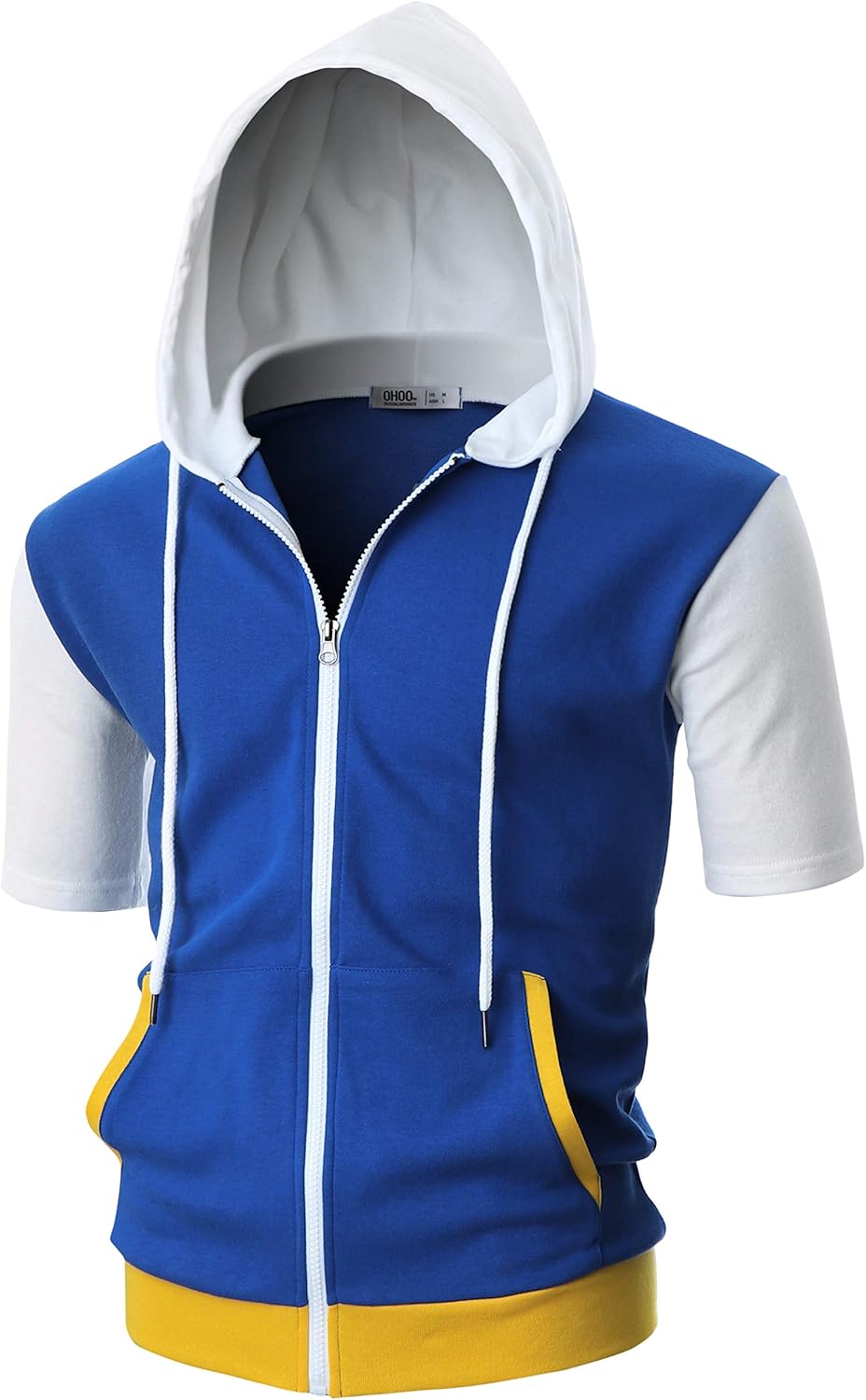 Ohoo Mens Slim Fit Zip Up Hoodie for Stylish Comfort