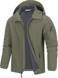 33,000ft Men's Hooded Softshell Jacket Waterproof Lightweight Active