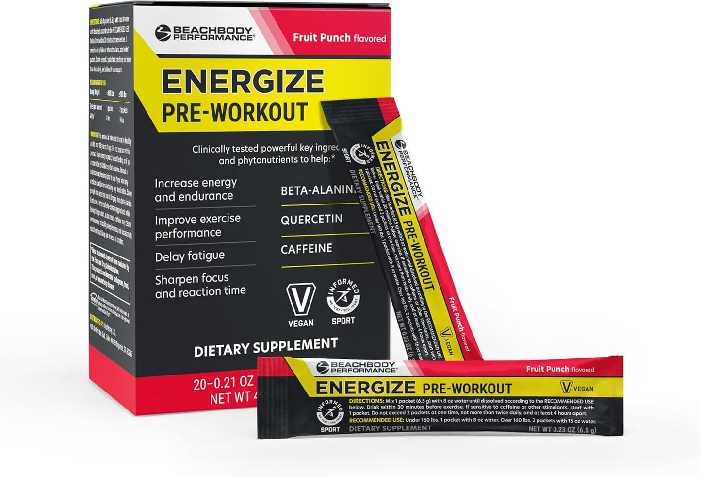 BODi Energize Pre Workout Powder for Enhanced Energy & Focus
