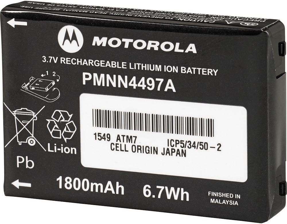 Motorola PMNN4497 3.7V Li-Ion 1800mAh Battery for CLS Radios
