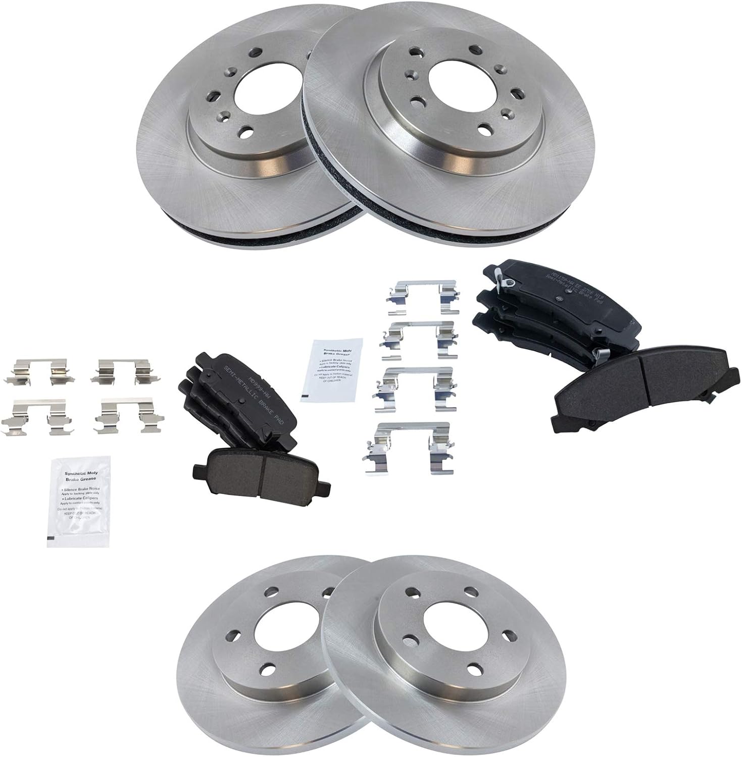 TRQ Brake Pad & Rotor Kit for 2011-2016 Chevrolet Impala