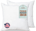 Pillowflex Premium Polyester Pillow Insert 28x28 - Soft Supportive