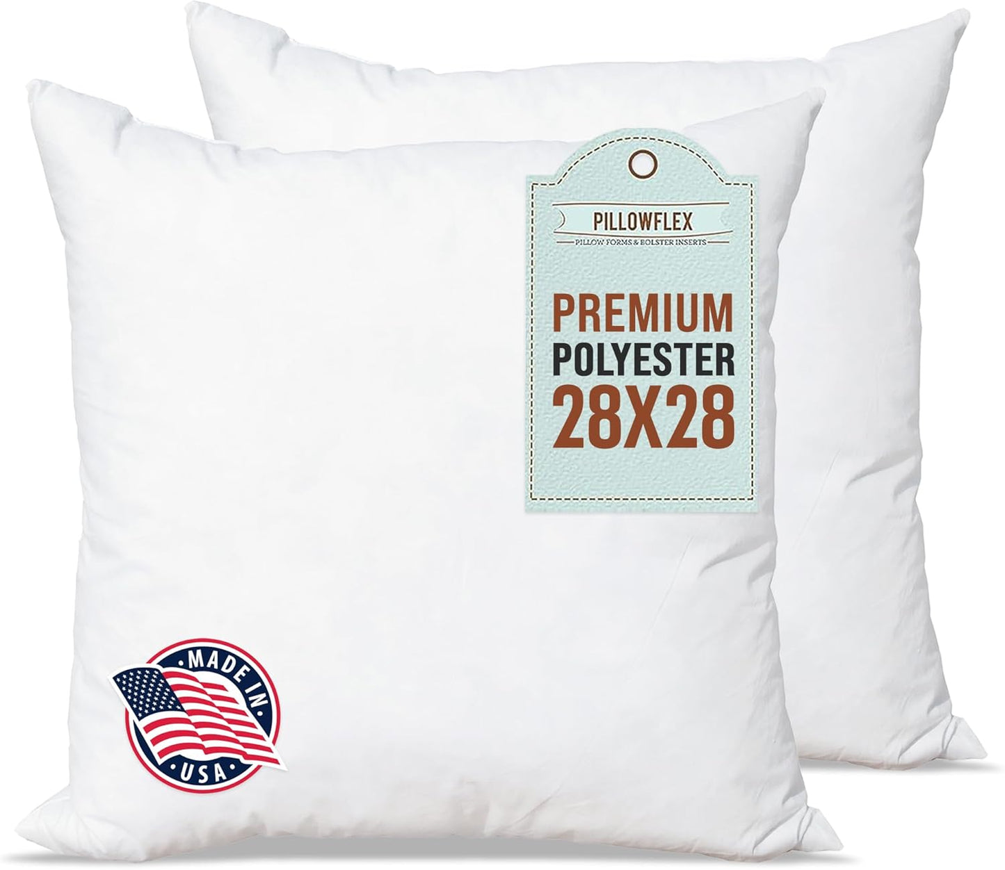 Pillowflex Premium Polyester Pillow Inserts for Cozy Comfort