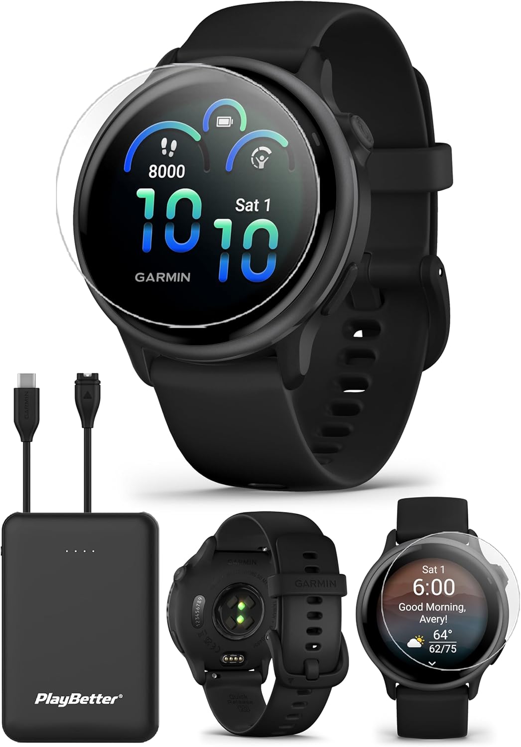 Garmin vivoactive 6 Bundle - Sleek Health Watch & Charger