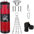 Hanging Punching Bag Set Unfilled - Durable Heavy Boxing Bag for Home