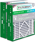 24x25x5 Air Filter MERV 8 Essential Dust & Allergy Defense - 2-Pack