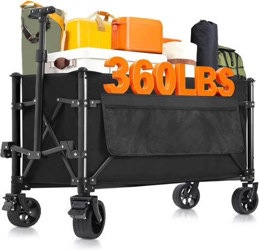 Foldable Heavy-Duty Wagon Cart with All-Terrain Wheels