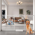 Extra Wide Baby Gate 76.38-81.10 in White - Pressure Mounted Walk