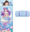 Kids Sleeping Bag Toddler Nap Mat with Removable Pillow - Soft, Large