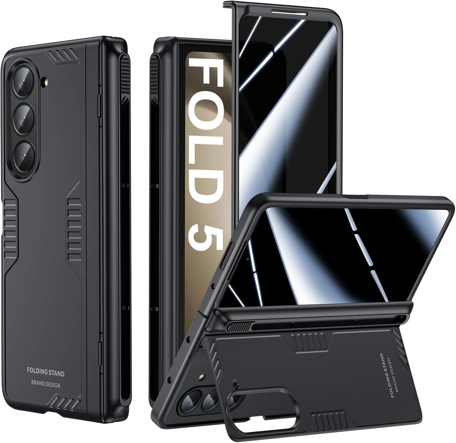 Samsung Z Fold 5 Pen Case with Kickstand & Privacy Protection