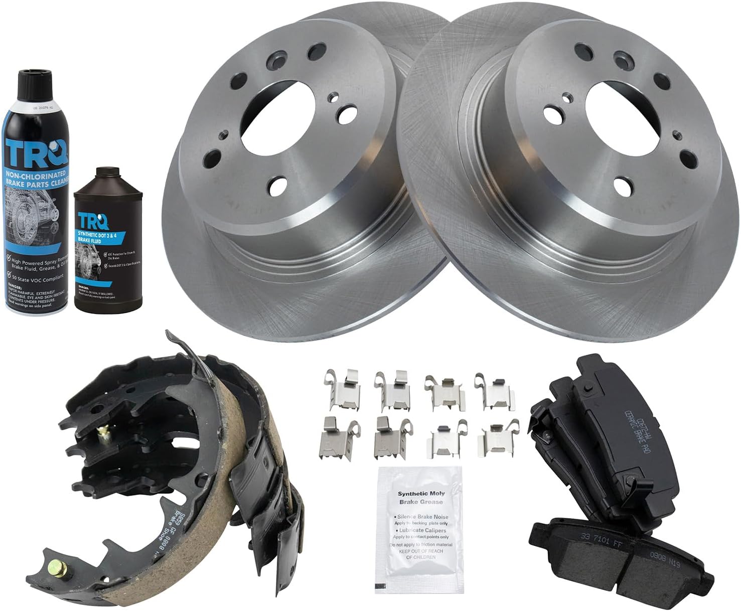 Complete Rear Brake Pad & Rotor Kit for 1998-1999 Toyota Avalon