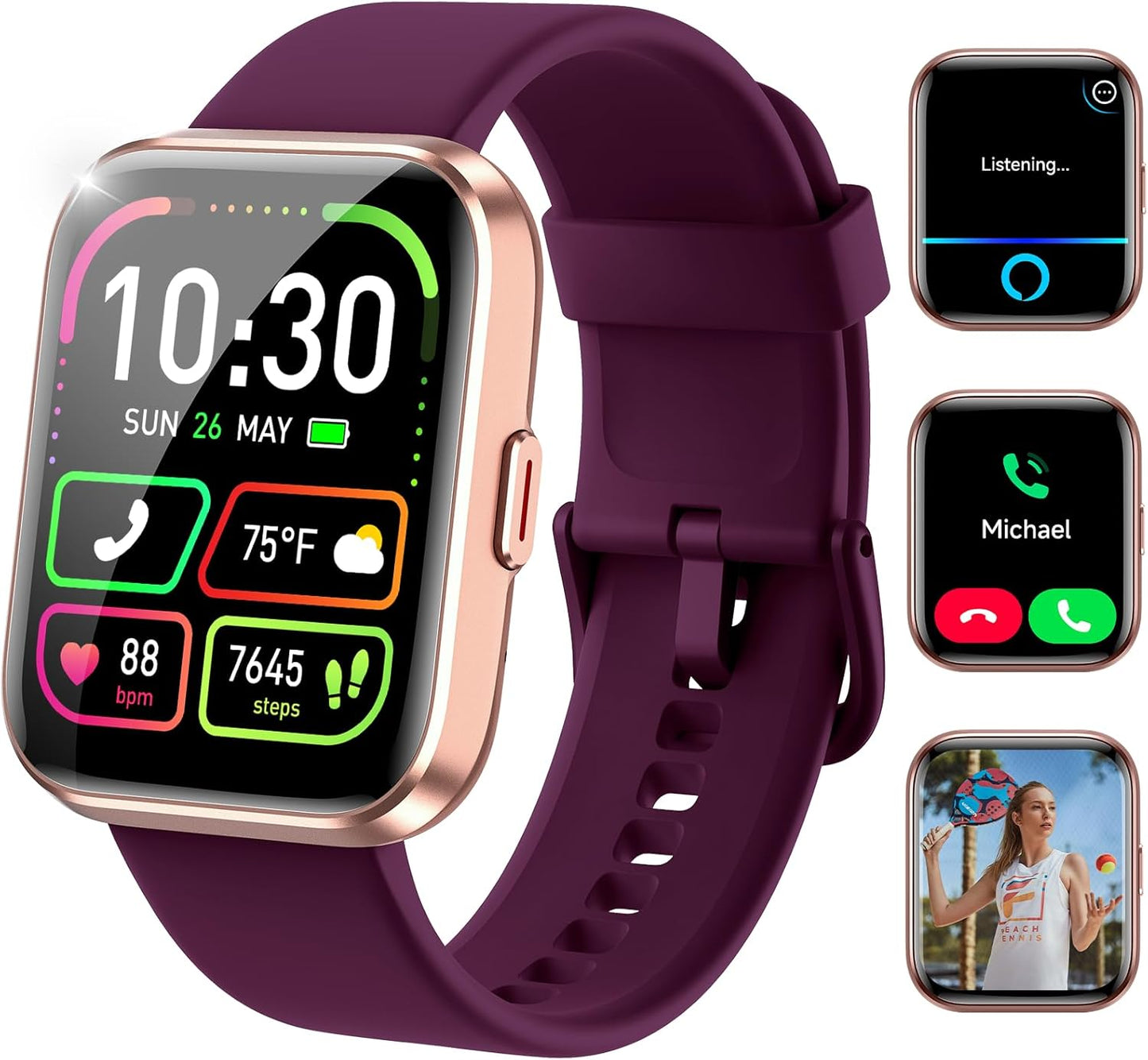 Smart Watches for Women with Alexa, 1.83in Display & Fitness Tracker