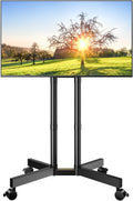 Perlegear Rolling TV Stand for 32-70 in TVs - Mobile, Tilt & Height