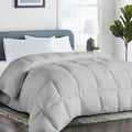 Quilted Queen Size Comforter - All-Season Down Alternative (88x88)