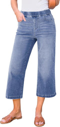 Capri Jeans for Women Wide Leg High Waisted - Effortless Comfort