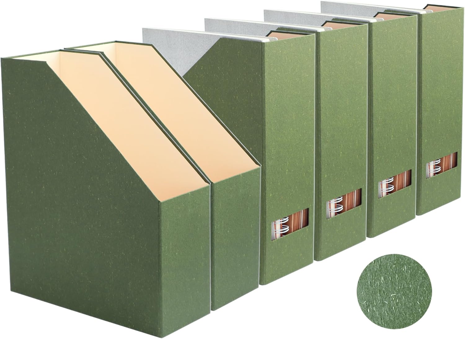Magazine Holder - Leaf Green File Holder and Desk Organizer