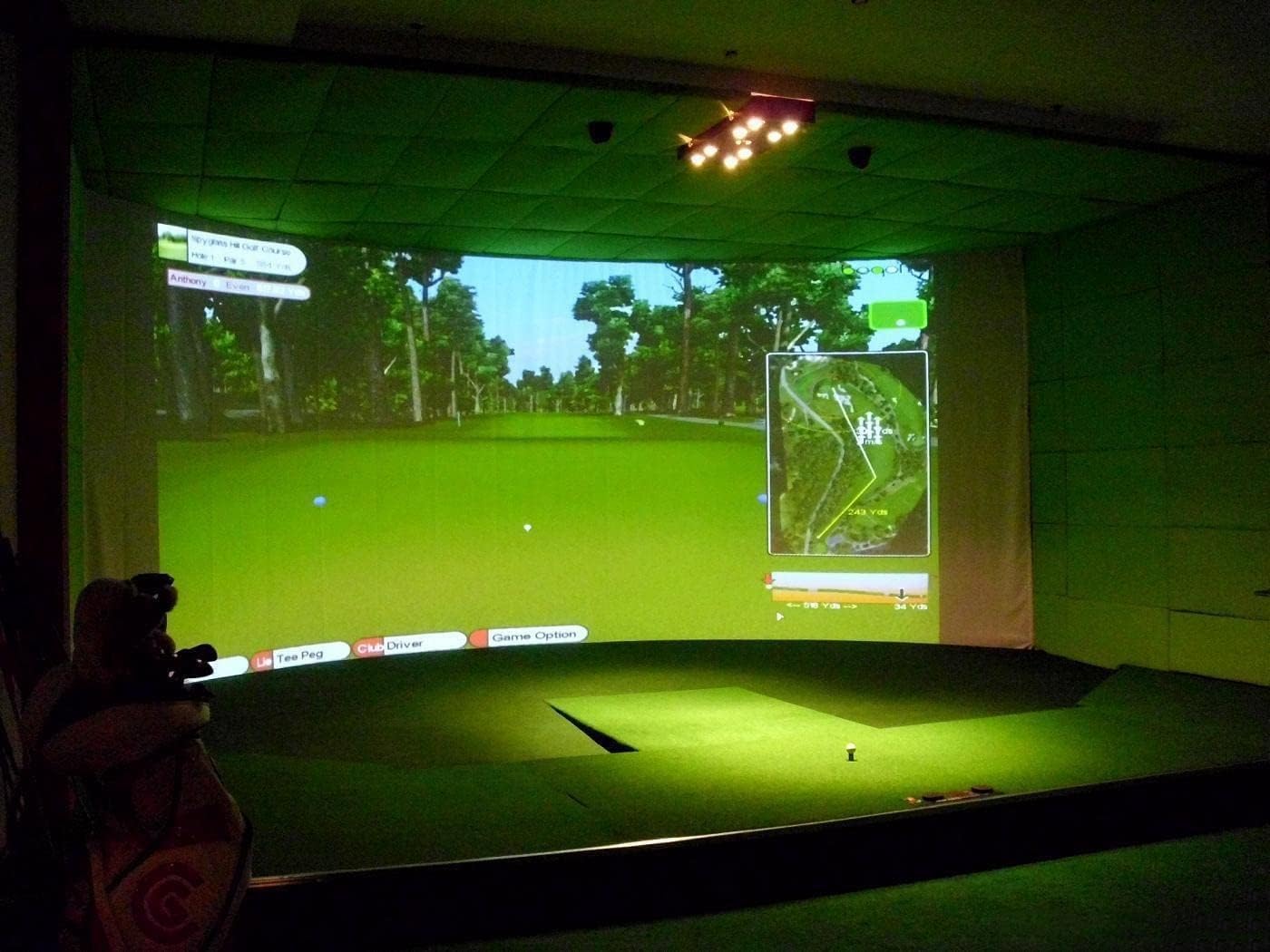 Premium Indoor Golf Impact Screen - Improve Your Swing Anywhere!