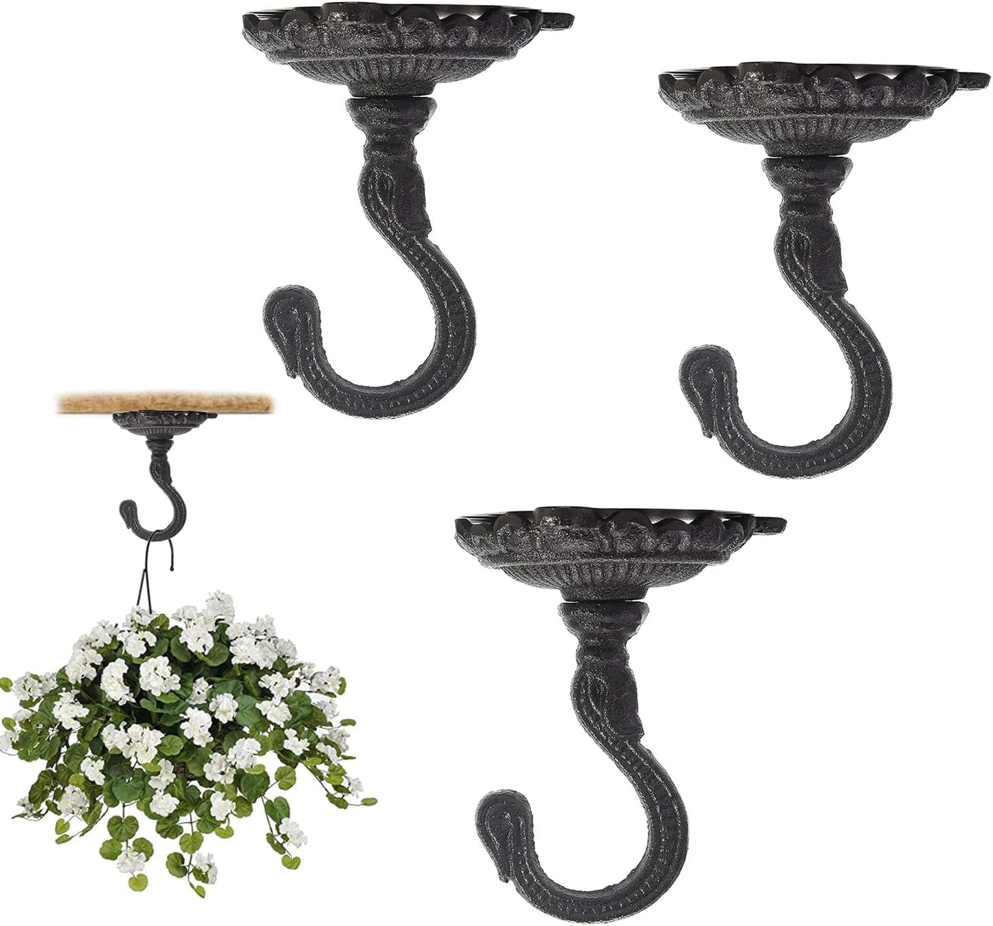 Sungmor Heavy Duty Ceiling Hooks for Hanging Plants and More