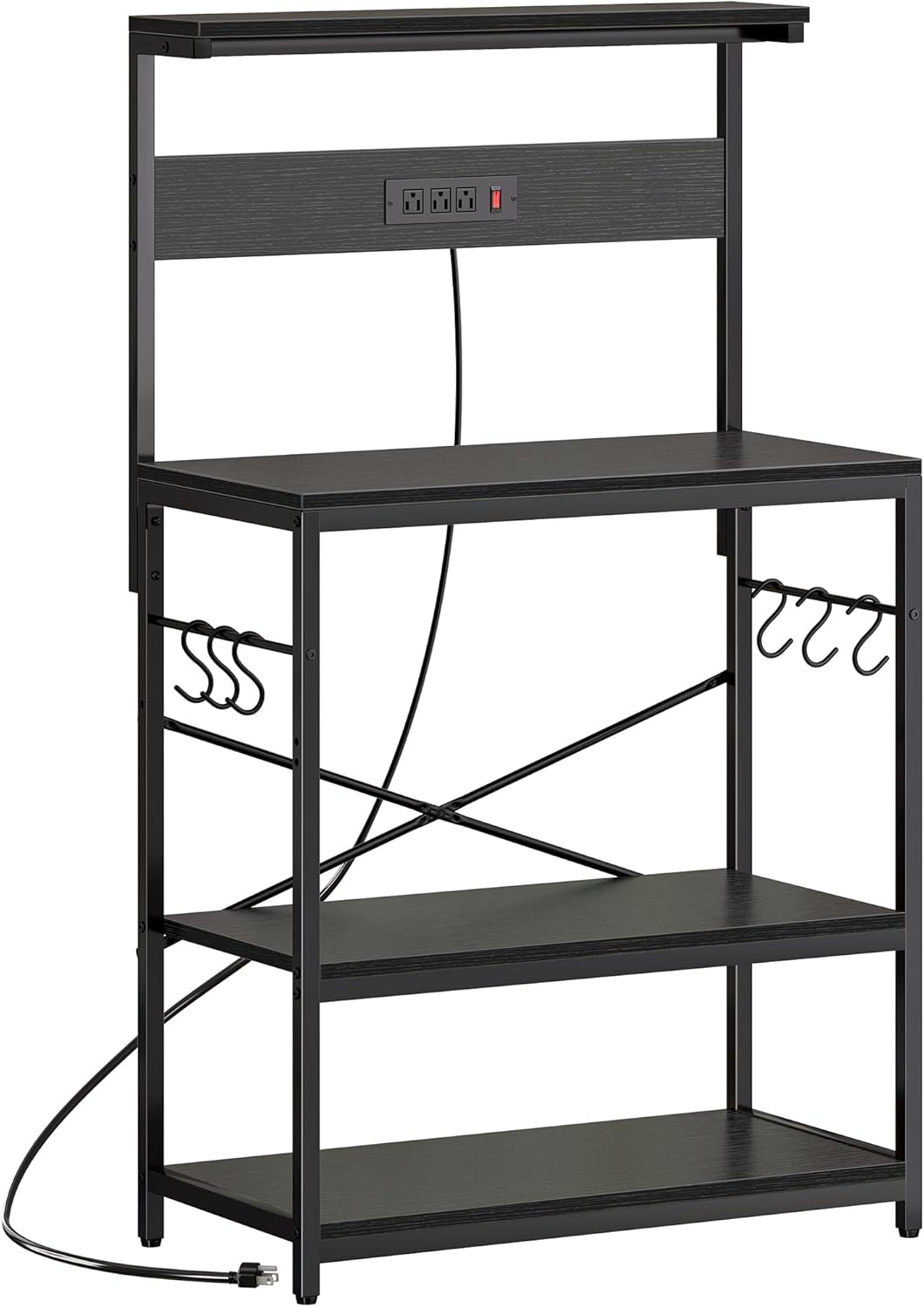 Superjare Baker's Rack with Power Outlets - Ultimate Kitchen Storage