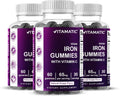 Vitamatic Iron 65 mg Gummies for Women & Men - Vegan & Tasty